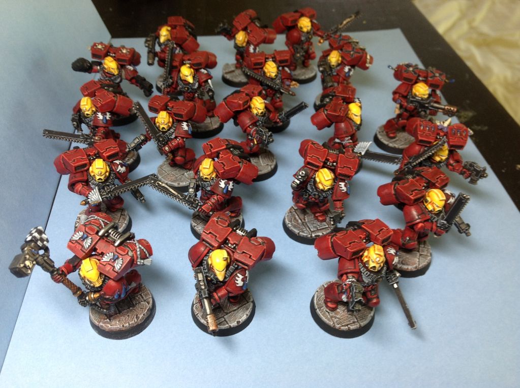 Beautifuly Painted and Converted Blood Angel Army Warhammer 40k