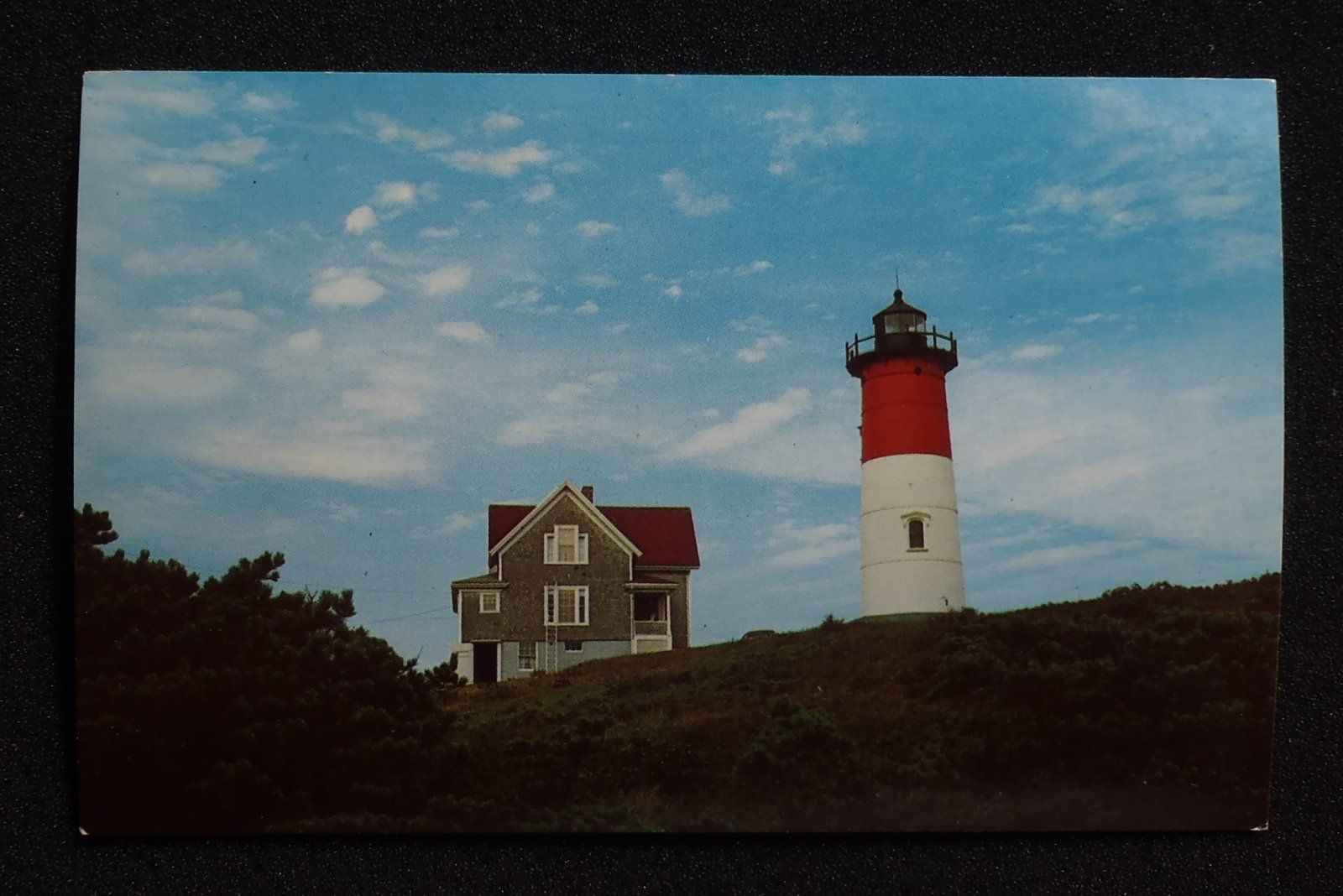 1960s Nauset Lighthouse Eastham MA Barnstable Co Postcard