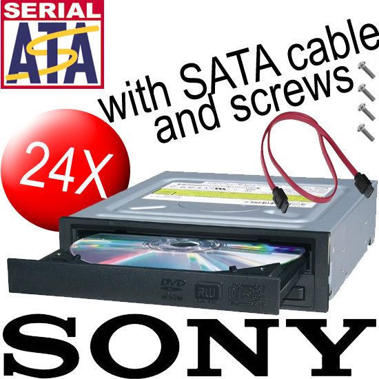  Sony Optiarc Ad 7280s 0B SATA CD DVD RW CDRW DVDRW Burner Drive