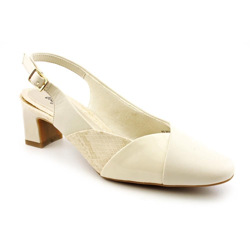 Easy Street Interact Womens Size 6 5 Bone X Wide Synthetic Slingbacks