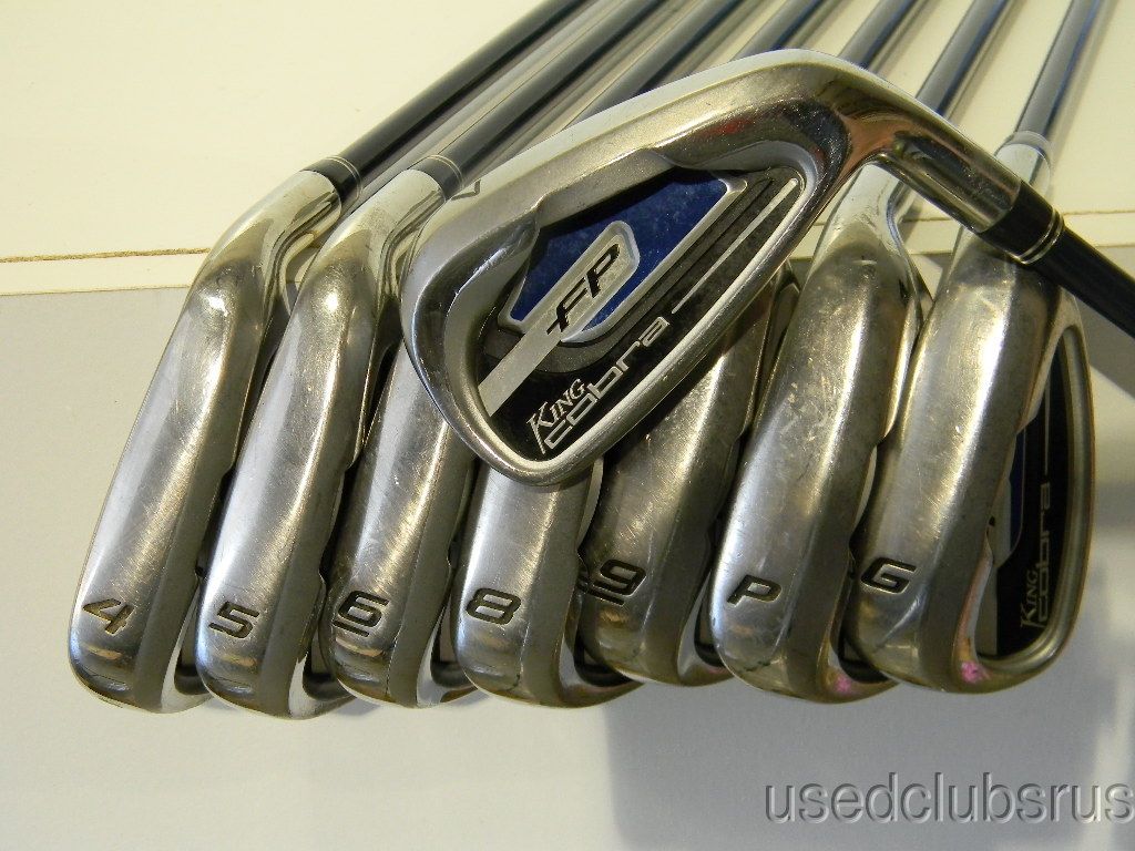 cobra golf fp irons 4 pw gw graphite regular flex