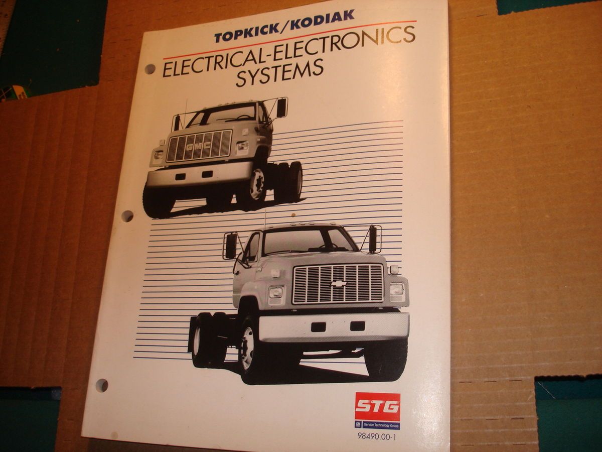 1989 Chevy GMC Topkick Kodiak Truck Electronics Training Manual