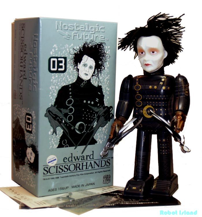  Medicom Tin Toy Robot Windup Edward Scissorhands Johnny Depp