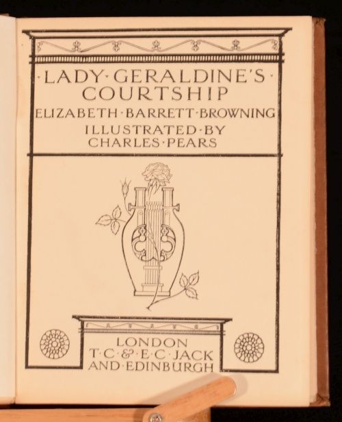 1906 Elizabeth Barrett Browning Lady Geraldines Courtship Colour