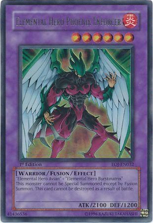 Ultimate Rare   Elemental Hero Phoenix Enforcer   EOJ EN032