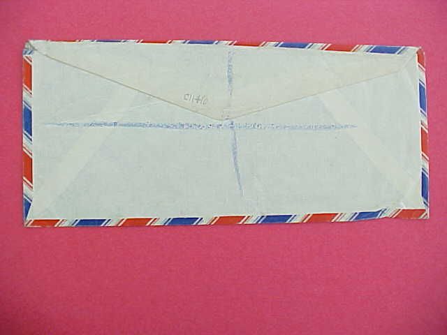 Kuwait 1951 Registered Label Legal Size Cover Window Envelope