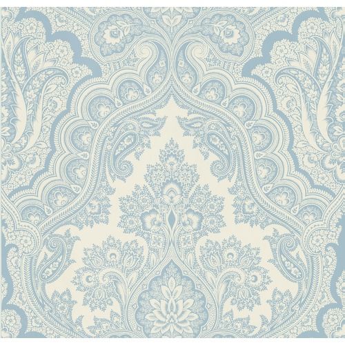 Brewster Home Fashions Echo Design Paisley Wallpaper in Carolina Blue