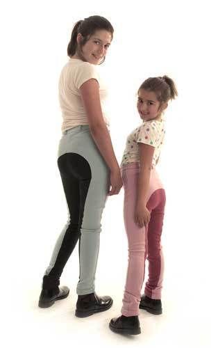  Childrens Contrast Horse Riding Jodhpurs Equestrian Clothing