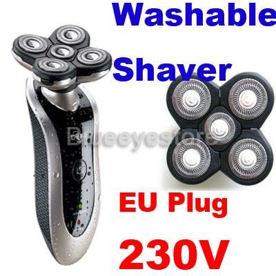 head rechargeable washable electric shaver one head