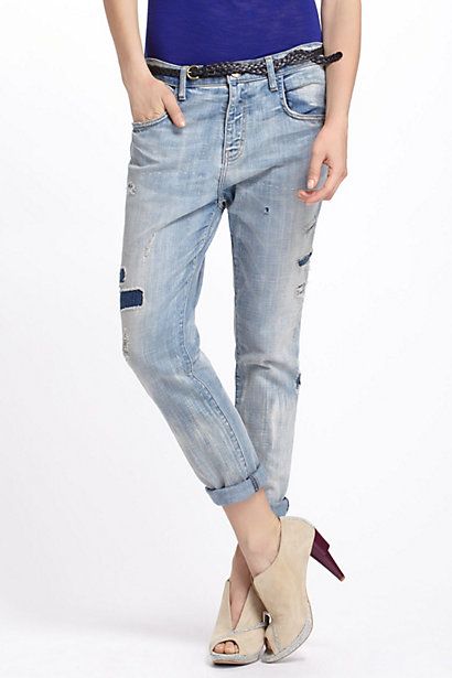 Current Elliott The Slouchy Stiletto Jeans in Old Glory Destroy