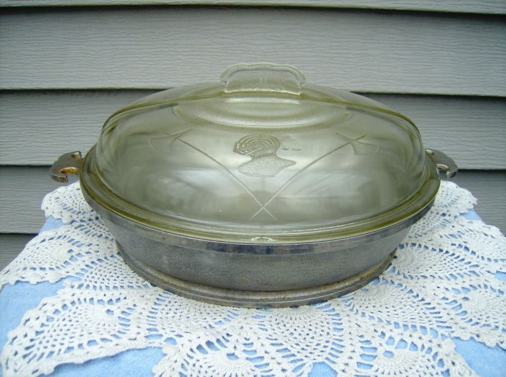 Guardian Service Ware 12 Chicken Fryer Skillet w Glass Lid Cast