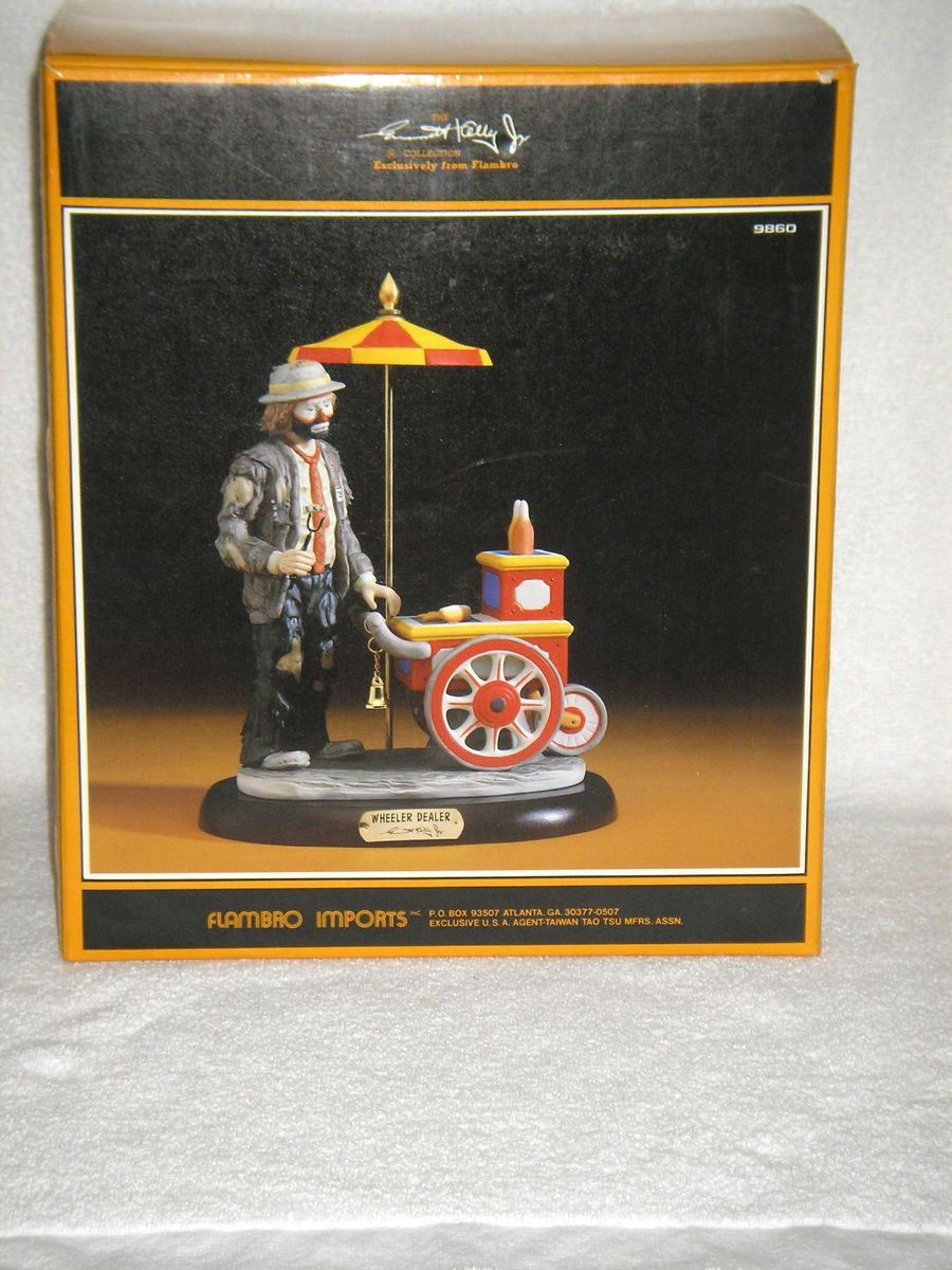 EMMETT KELLY JR WHEELER DEALER SIGNATURE COLLECTION FIGURINE MIB