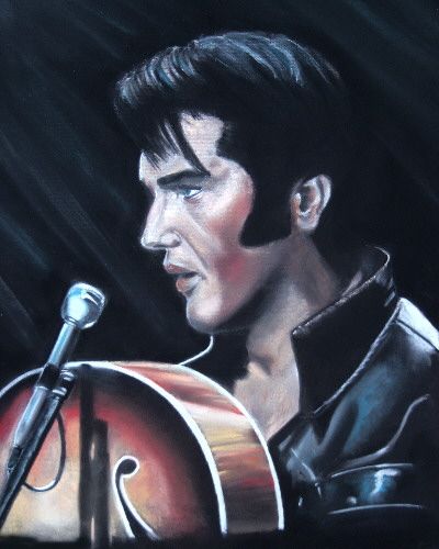 Elvis Presley Lithograph Poster Pencil Drawing Print 3