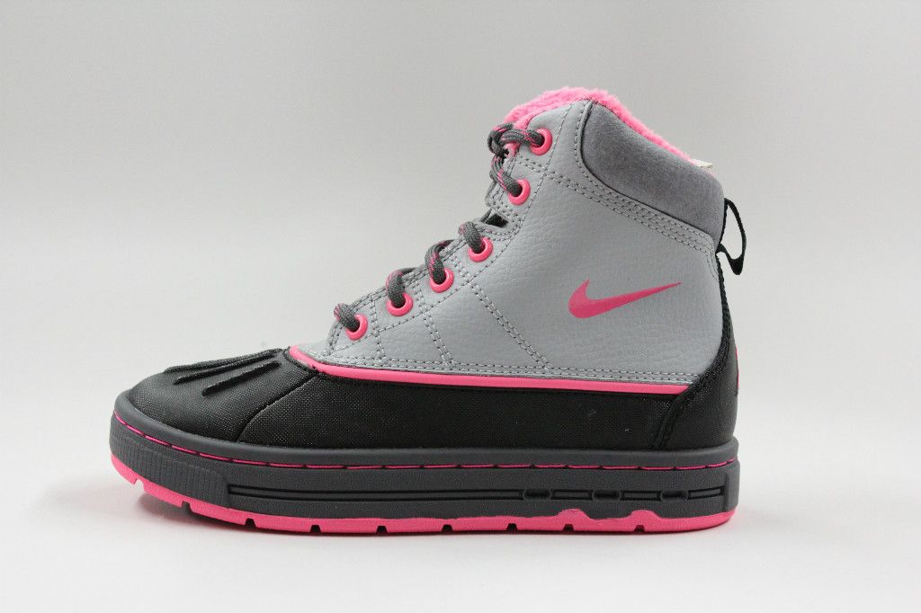Nike Woodside ACG Grey Black Pink Authentic Winter Boot Pre School