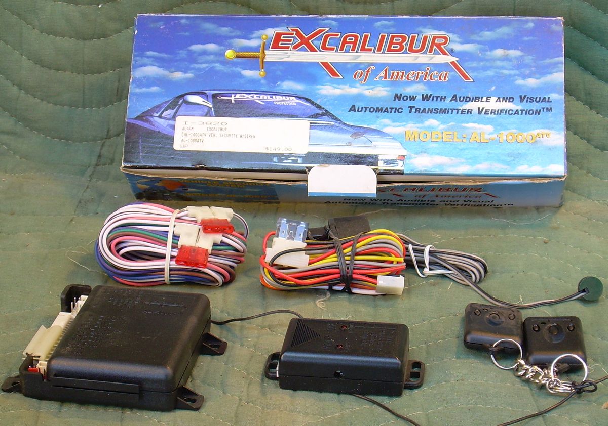 Omega Excalibur Al 1000ATV Car Alarm Security System Kit