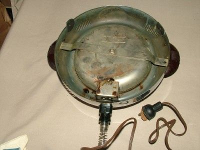 vintage general electric ge round waffle maker model 119 w4