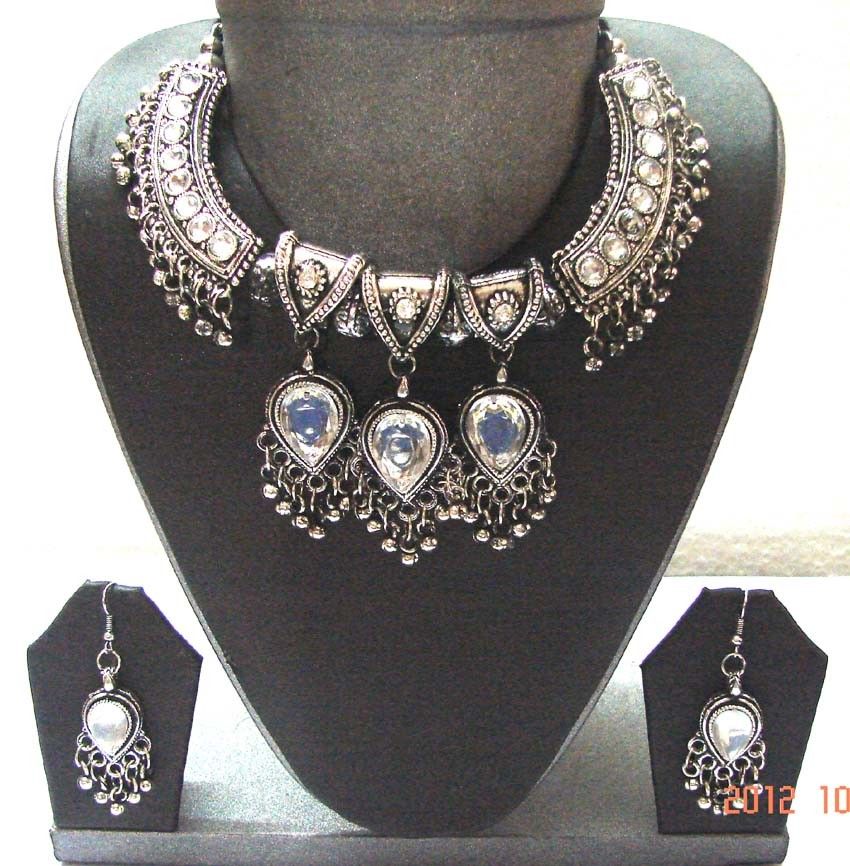 handcrafted belly dance oxidized necklace brand new direct from indian