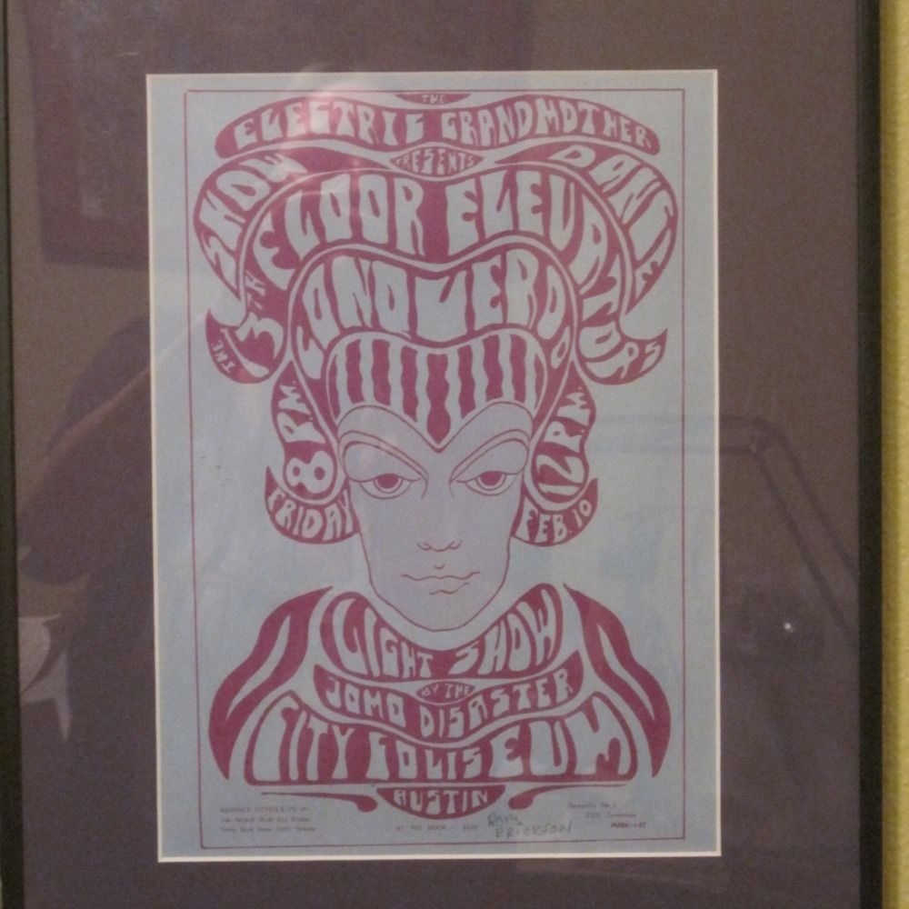 13th Floor Elevators/Conqueroo 1967 City Coluseum, Austin Signed By