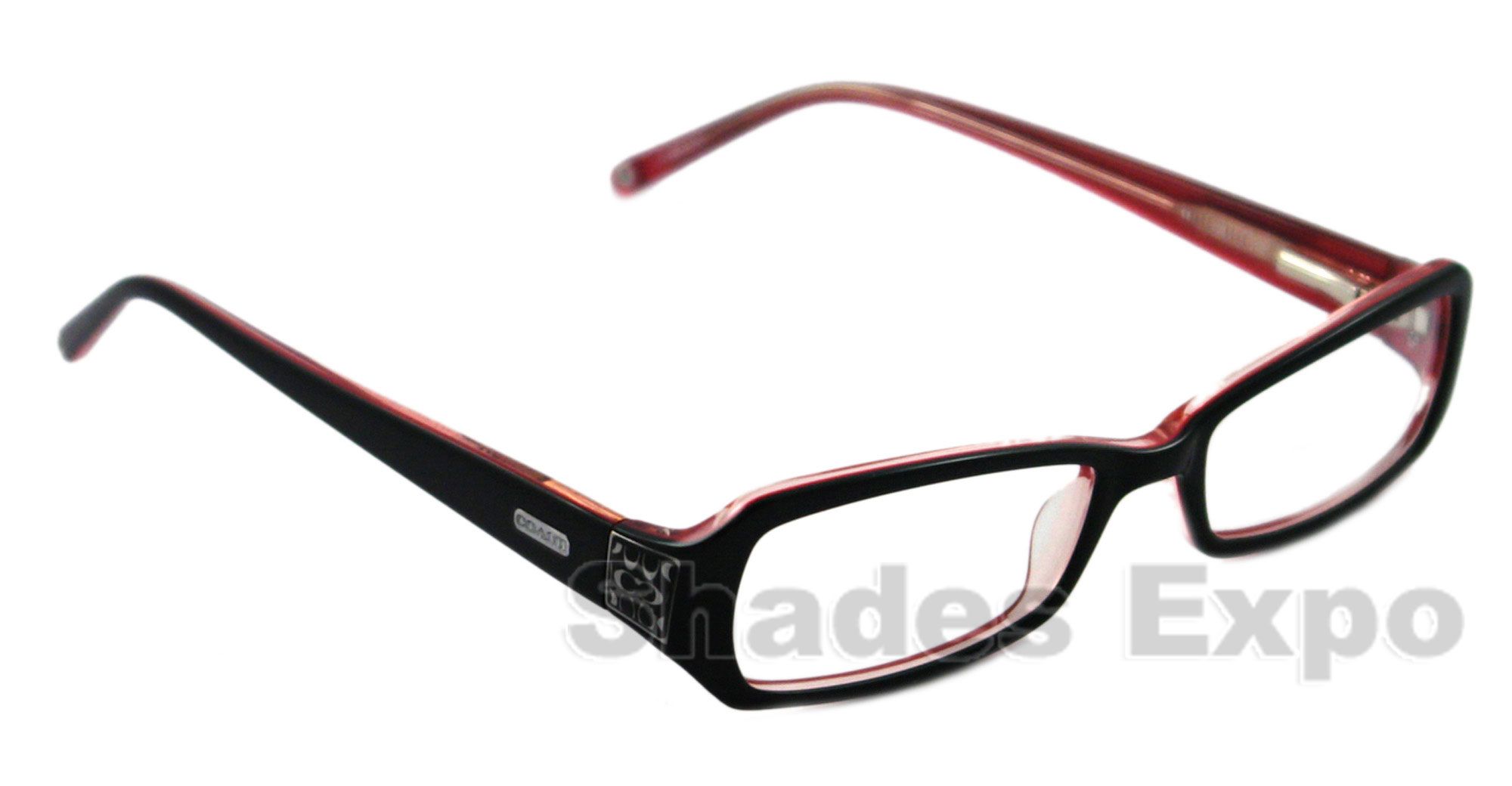 New Coach Eyeglasses CC 2016 Kitty Black 008 Black Auth