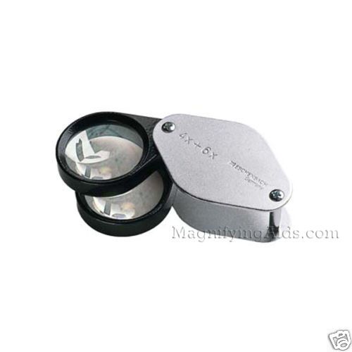 Eschenbach 4X 6X 10x 2 Biconvex Lens Loupe Magnifier