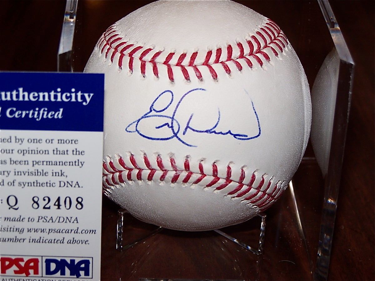 ERIC DAVIS (Cincinnati Reds) signed baseball w/ PSA COA