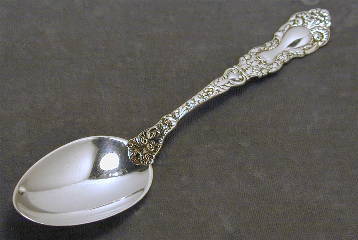 Imperial Chrysanthemum Sterling Silver Teaspoon Gorham 1894 NO Mono