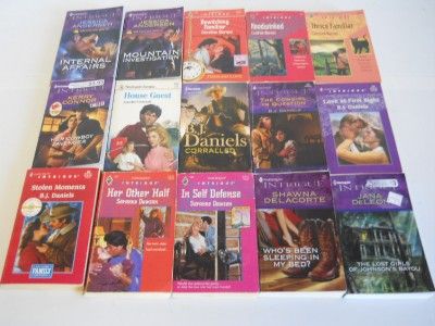  104 Harlequin Intrigue Romantic Suspense Paperback Books Erotic