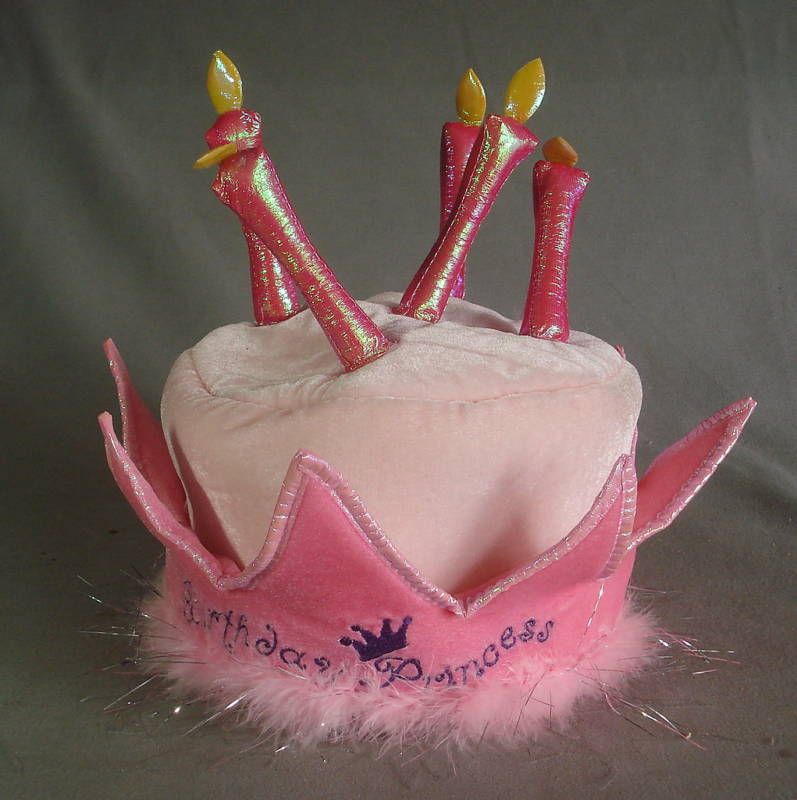 Elope Happy Birthday Princess Cake Candle Hat Crown