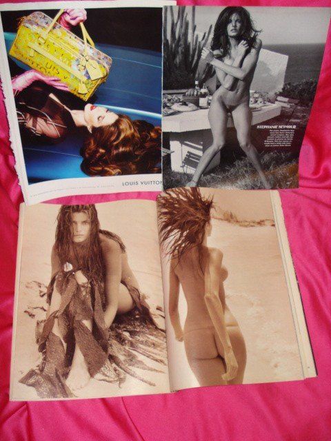 Stephanie Seymour clippings Herb Ritts Sante DOrazio