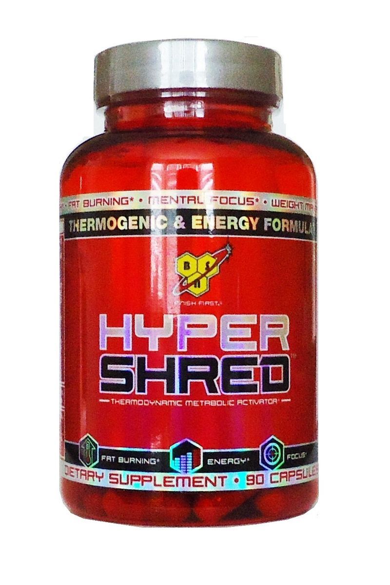 BSN Hyper Shred Fat Burner Mental Focus Weight Management 90 Ct Free