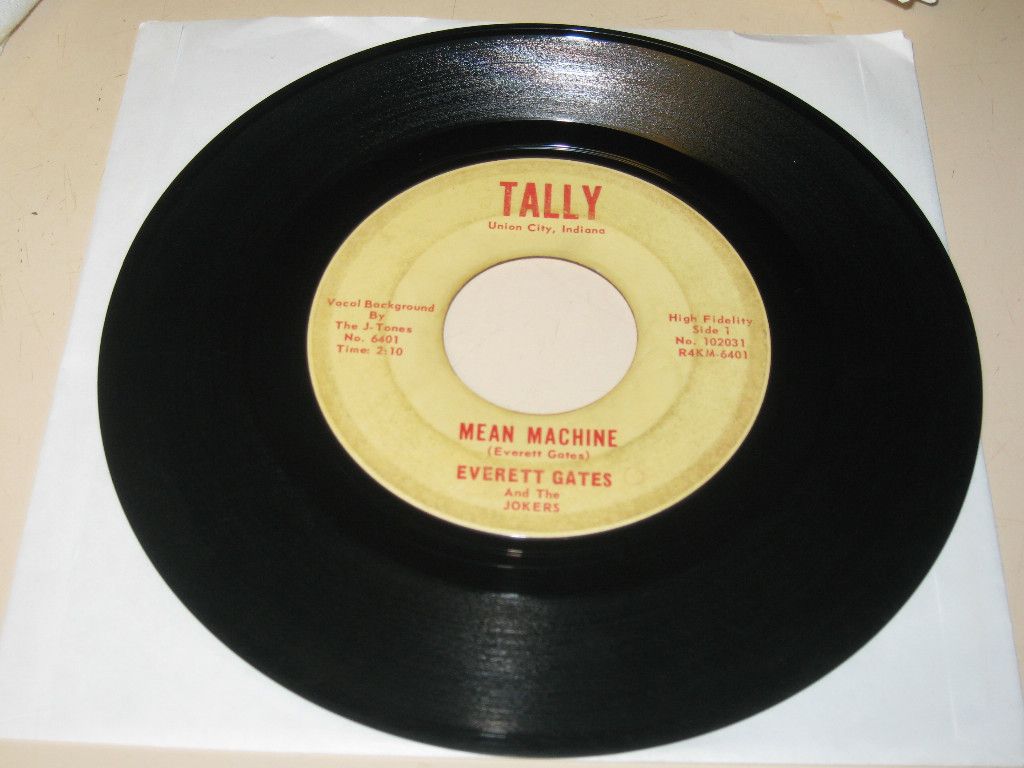 Indiana Rockabilly 45 Record Everett Gates Tally 6401