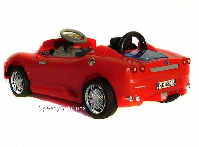 New Kids Ride on Remote Control Power F430 Wheels Car