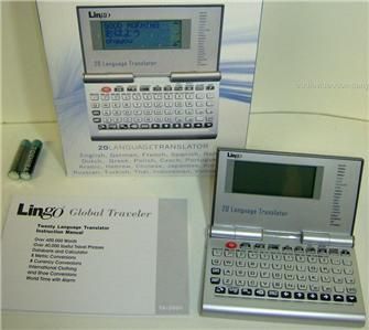 20 Language Electronic Translator with Phone Book Alarm Translate