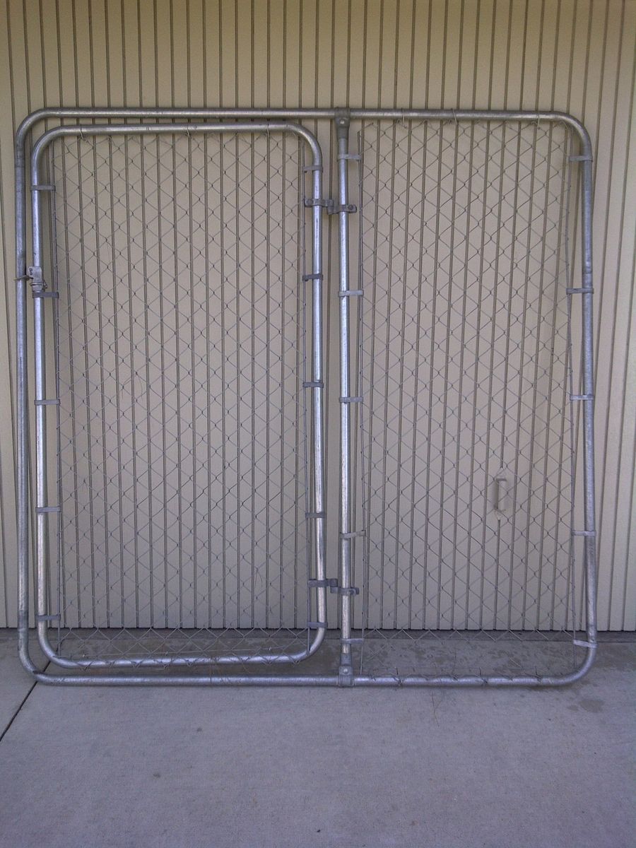 Fence Panel 6ft x 6ft Chain Link (12 Total = 2 Gates + 10 Panels)