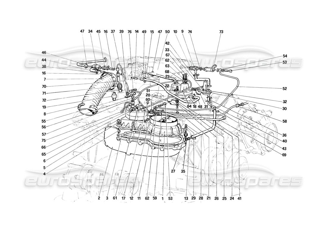 Ferrari 308 355 Hose Pipe Tube Fits Many 115676