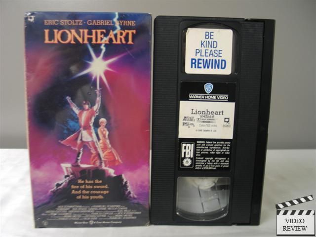 Lionheart VHS Eric Stoltz Gabriel Byrne Nicola Cowper 085393520335