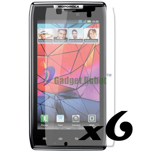 6X LCD FILM SCREEN GUARD PROTECTOR for. VERIZON MOTOROLA DROID RAZR