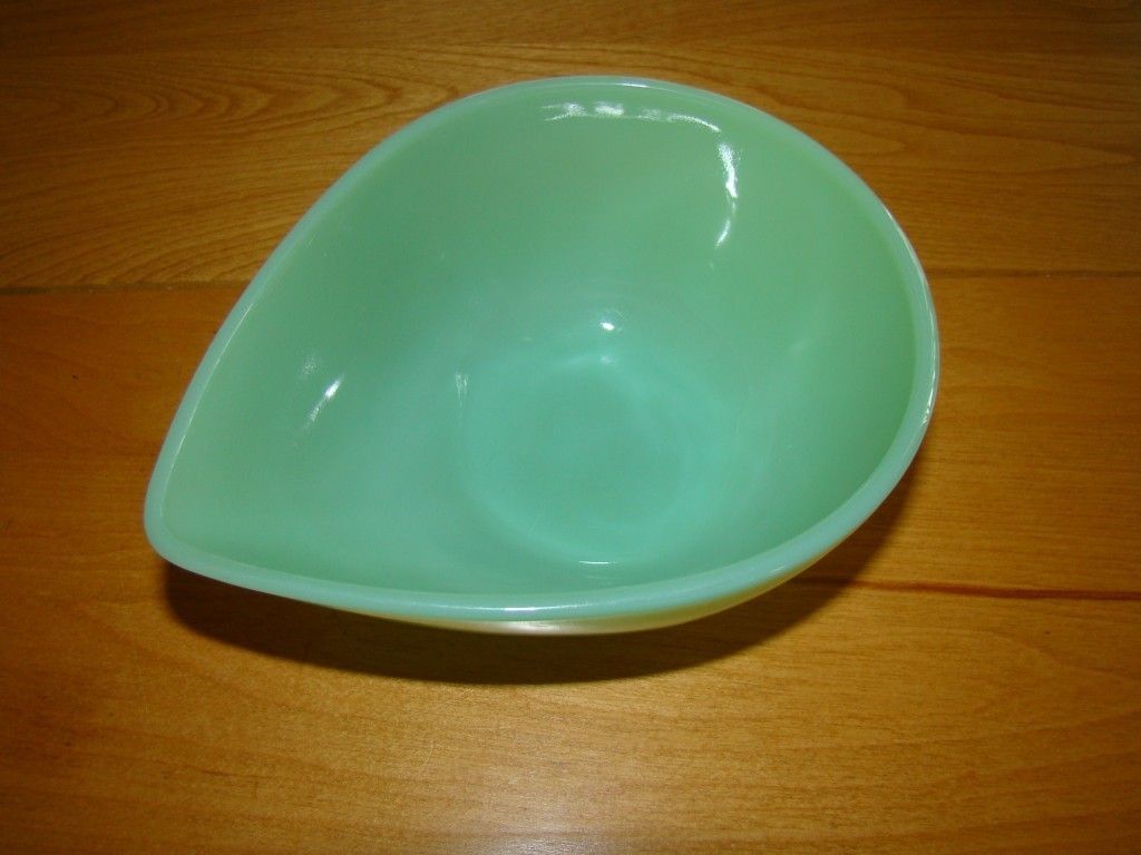  Fireking Jadite Tear Drop Bowl