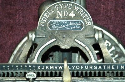  Typewriter No 4 Late 1800s Made by Farquhar Albrecht Chicago