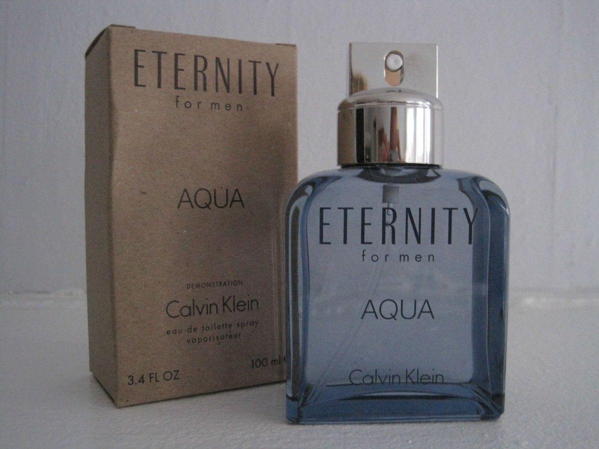 52 NEW Calvin Klein ETERNITY MEN AQUA EDT 3 4oz AUTH Eau de Toilette