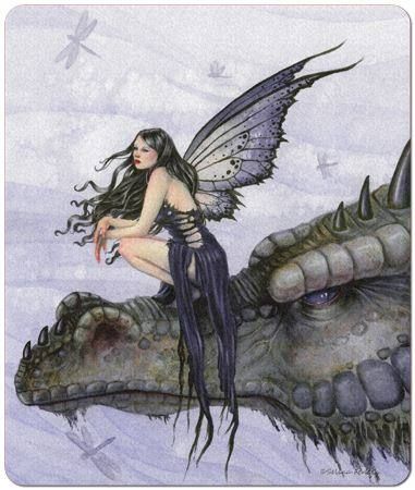 Dragon Skies Fairy Selina Fenech Fantasy Art Mouse Pad