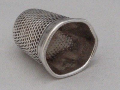 solid silver thimble birmingham 1910 j fenton