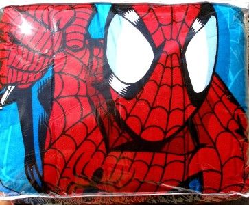 Aqua Blue Spiderman Twin Flannel Comforter Sham Light Gift