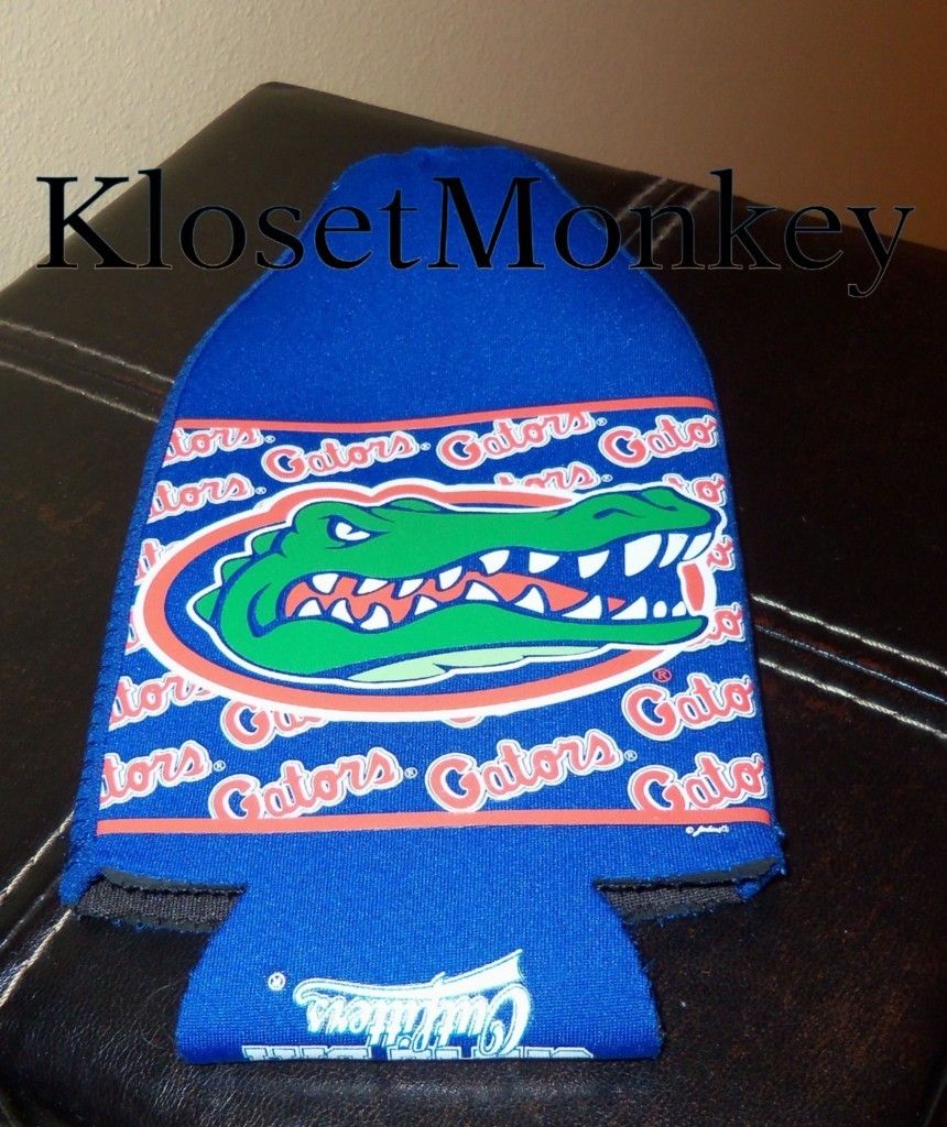 FLORIDA GATORS BOTTLE DRINK KOOZIE NEOPRENE BEER HUGGIE NCAA