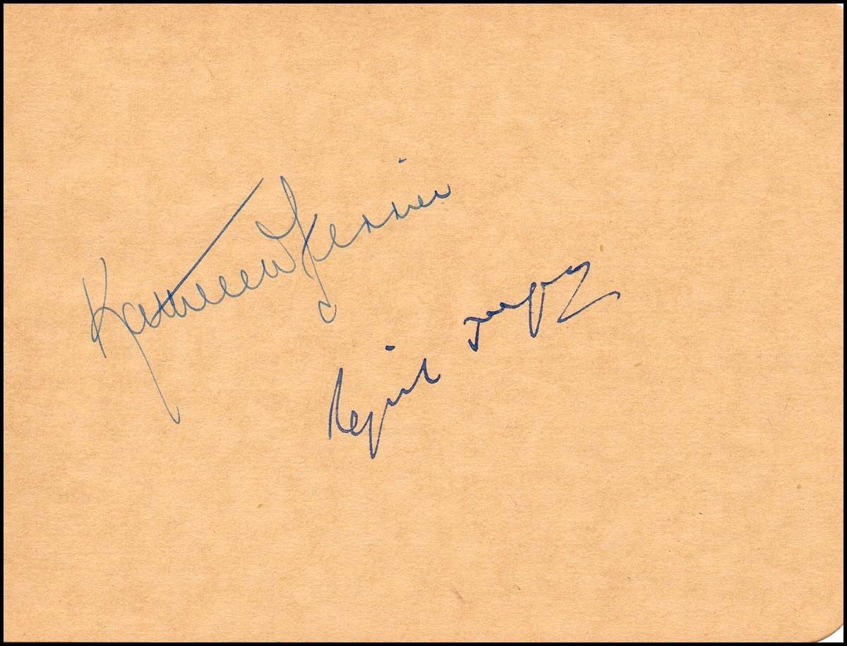  Kathleen Ferrier Contralto Autograph Signature