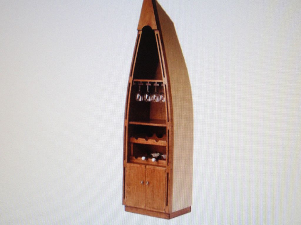  Westmoreland Woodworks Canoe Wine Rack