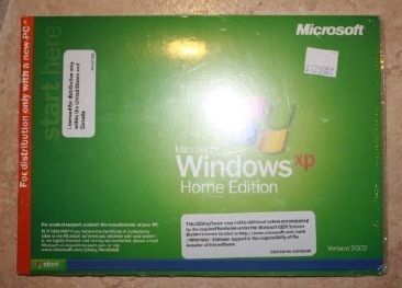 Microsoft Windows XP Home Edition Version 2002 Disk