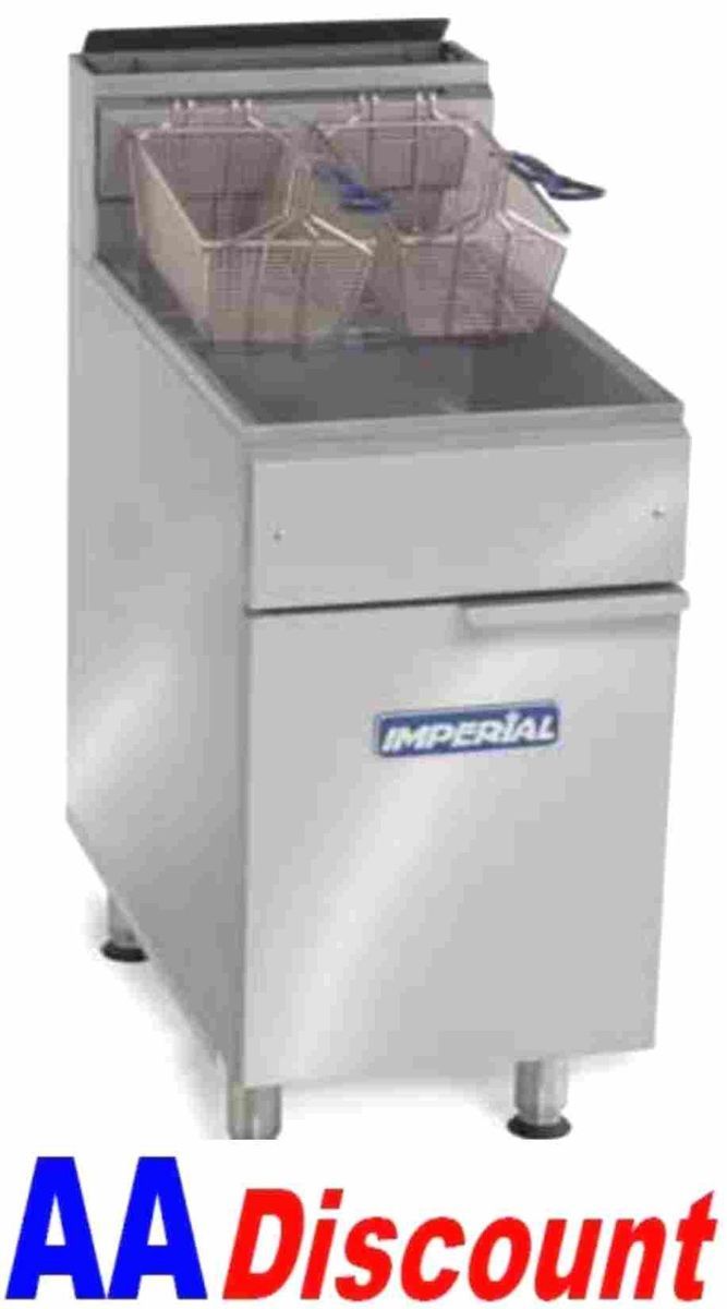  lb Gas Deep Fryer IFS 50 Stainless Steel Tube Fired Natural LP
