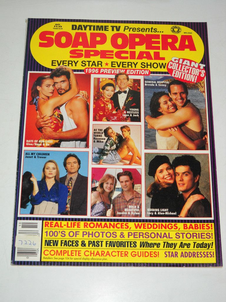 1995 Daytime TV Presents Soap Opera Nathan Fillion Oltl