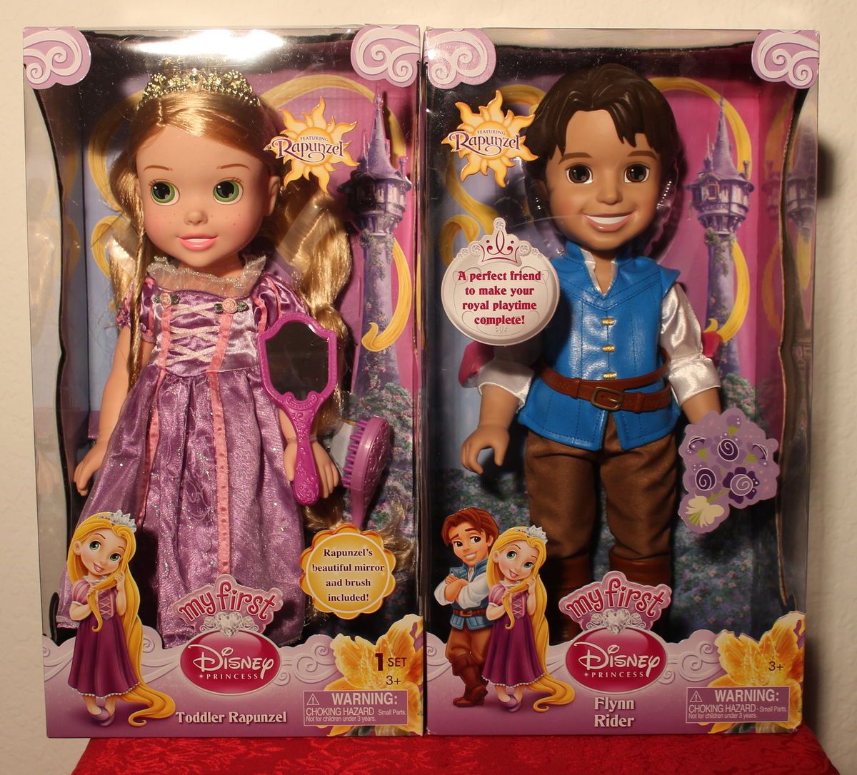 Disney Princess Toddler Flynn Rider Rapunzel Doll Set